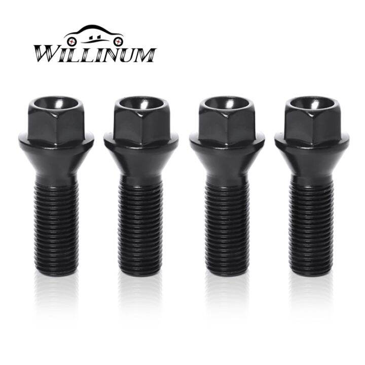 ล้อรถ Lugs Bolts สำหรับ BMW F10 F11 F30 F32 E60 E90 G30น็อตสกรู M12 X 1