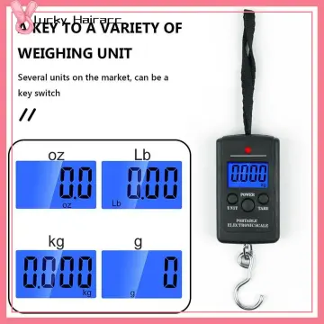 BAGAIL Luggage Scale, Digital Hanging Scale for Travel, Weight Scale with Backlit LCD Display, Portable Suitcase Weighing Scale with Hook, Strong