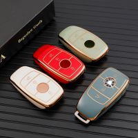 【cw】 Plating TPU Car Key Cover Case Shell Protective Bag For Mercedes Benz A C E S G GLS Class W177 W205 W213 W222 G63 X167 Maybach 【hot】