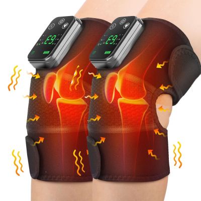Electric Heating Vibration Knee Massage Shoulder Brace Support Belt Therapy Arthritis Joint Injury Pain Relief Rehabilitation