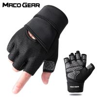 ✓ Gym Gloves Fitness Weight Lifting Body Building Training Sports Exercise Cycling Workout Anti-skid Half Finger Glove Men Women