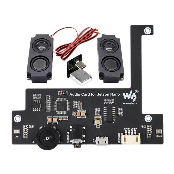 Waveshare for Jetson Nano USB Audio Codec Module Recording Headphone