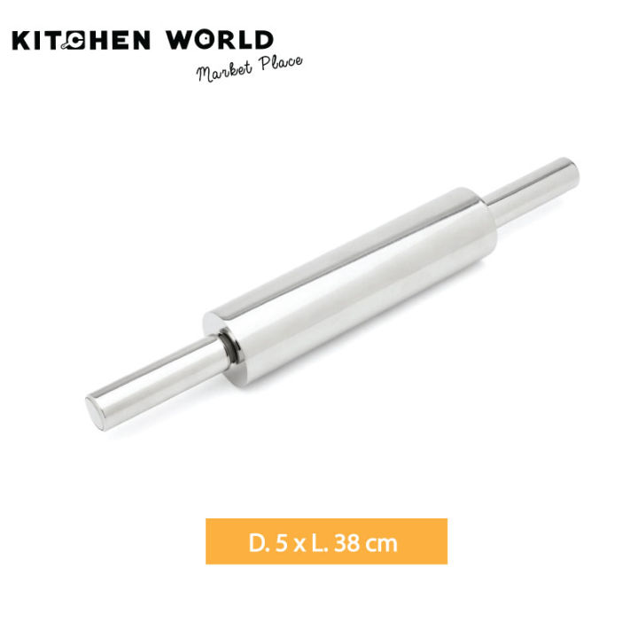 SNY STAINLESS STEEL ROLLING PIN D.5*L38 CM
