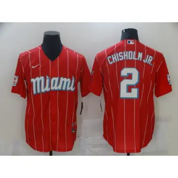 Jazz Chisholm Jr. Miami Marlins Nike Youth City Connect Name & Number T- Shirt - Red