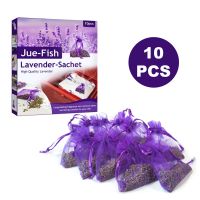 10cs Lavender Scented Sachets Bag for Closets Drawers Filled with Naturally Dried Lavender Flower Buds Air Freshener