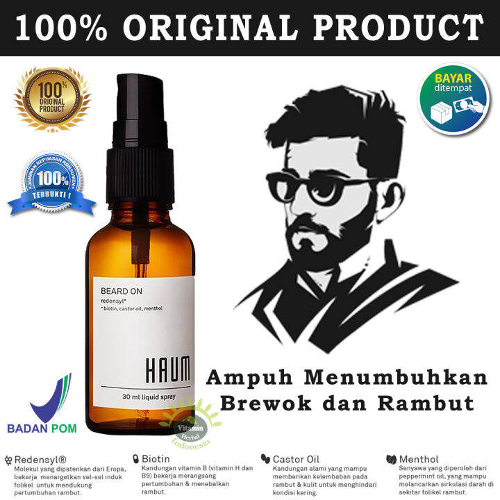 Haum Beard On Original Penumbuh Brewok Paling Ampuh Menumbuhkan Jenggot