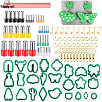 Studyset IN stock 116pcs Diy Clay Earring Cutters Set 25 Shapes With Earring Hooks For Polymer Clay Jewelry Making