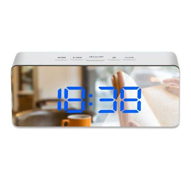 worth-buy-กระจก-led-หรี่เตือนนาฬิกาได้ปรับอุณหภูมินาฬิกาตกแต่งในบ้านดิจิทัลสำหรับเดินทางในห้องนอน