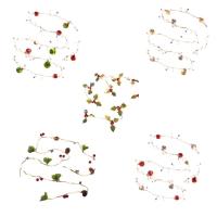 Christmas Fairy String Lights LED Pinecone Red Berry Bell Garland Lights LED Christmas String Lights Christmas Garland with Lights newcomer