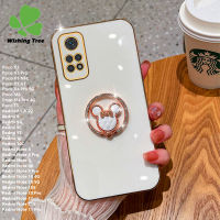 สำหรับ Xiaomi Redmi Note 11 Pro 11S 10 Pro 10S 9 Pro 9S 8 Pro Redmi A1 9 9A 9C 9T 10 10C Poco X3 Pro F3 M3 M4 Pro X3 GT X4 Pro เคสโทรศัพท์ Mickey ลวดดัดฟันเพชร