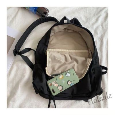 【hot sale】❃ C16 Muji series high-capacity travel bag backpack high strokenon-printed series large capacity schoolbag female Korean harajukuulzangcollege students backpack high stroke backpack6.1