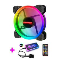 PC Case Cooling Fan Adjust RGB music Cooling Fans 12cm Quiet Control Heatsink Radiator Desktop Computer Chassis fan