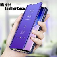 ✐☬ Mirror Case for OPPO Realme 10 9 8 5 6 Pro C33 C3 X3 A36 A76 A96 Find X5 X3 Smart Flip PU Leather Cover for OPPO Reno 4 3 Pro 2Z