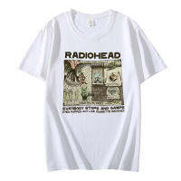 Radiohead Vintage 2000 T Shirt Hop Rock Band Music Album Print Tshirts Mens Cotton Tee Gildan