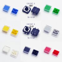 10Sets Momentary Tact Switch Push Button Switch 12X12mm H 10MM After Putting 2Caps 4PIN SMT/DIP PCB Mounting Button