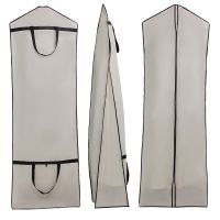 White Thick Non-woven Fabric Cathedral Train Wedding Dress Dust Protection Covers Storage Bags Dual-purpose Travel Garment Bags Wardrobe Organisers