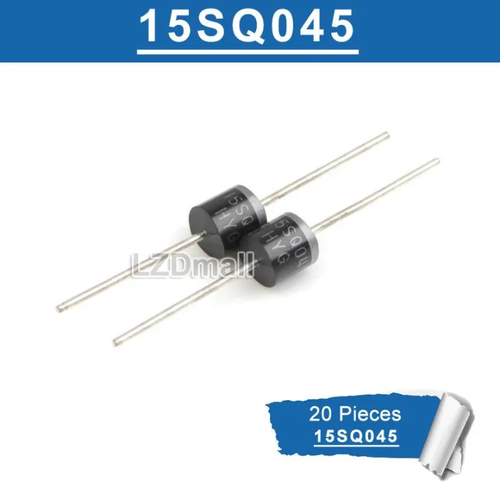 20pcs 15SQ045 15amp 45V Diode Axial Schottky Blocking Diodes for Solar