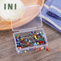 INI 250pcs Glass Head Pins Multicolor Straight Quilting Pins For Dressmaking Crafting Sewing New