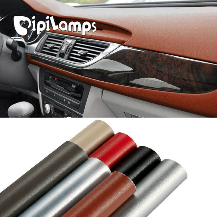 30*152CM Leather Grain Texture Vinyl Car Sticker Wrap Decal Car Body