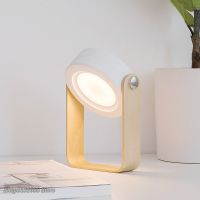 New Creative Wood Handle Foldable Night Lights Reading Lamp Portable Lantern Lamp Telescopic Folding Led Table Lamp USB Charging Night Lights