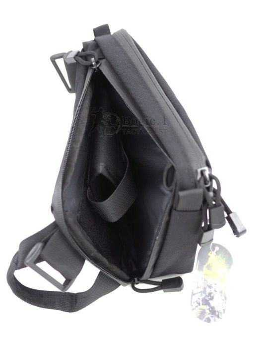 กระเป๋าใส่ปืน-bogie1-กระเป๋าซ่อนปืน-สะพายได้-ถอดสายเป็นกระเป๋าถือได้-ซิปกันน้ำ-100-ทรงสี่เหลี่ยม-สีดำ