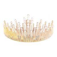 Tiaras และมงกุฎสำหรับผู้หญิงที่มีมุกสำหรับ Rhinestone เจ้าหญิงคริสตัลที่สง่างามมงกุฎสาวเจ้าสาวงานแต่งงานงานเลี้ยงวันเกิด P Rop