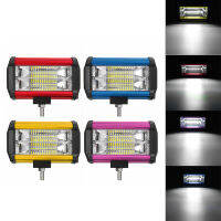 โคมไฟออฟโรดขนาด5นิ้ว DC10-30V 72W 24LED IP67เปลือกหอยสีน้ำเงินสีเหลือง