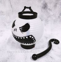 THE NIGHTMARE BEFORE CHRISTMAS SEGA BATTERY OP 4.5” TALL JACK SKELLINGTON LANTERN LIGHT SEGA ลิขสิทธิ์แท้