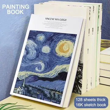 The Starry Night, Sketchbook, Hardcover Journal, Vintage Painting