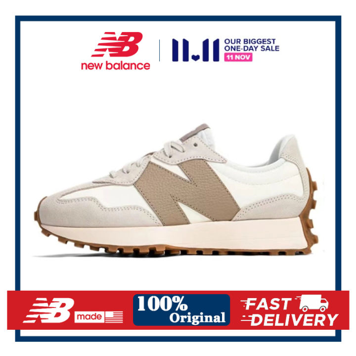 🔥New Balance 327🔥 Authentic NB327 - Beige U327LZ unisex Running shoes ...