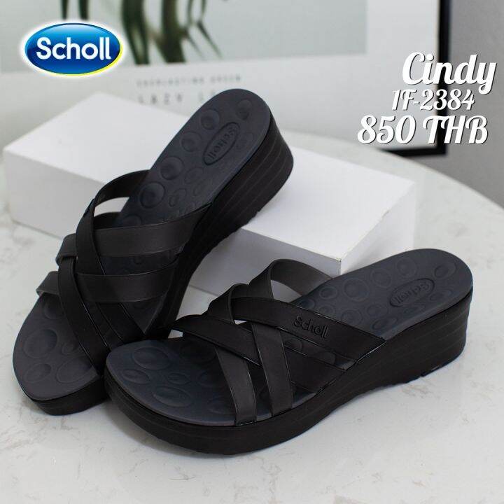 scholl-cindy-1f-2384-รองเท้าแตะหญิง-รองเท้าส้นตึกหญิง-รองเท้าสุขภาพหญิง