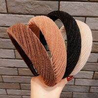 [COD] hoop high cranial womens autumn and winter about hair bundling press wide-brimmed temperament headdress 2022 new face wash hairpin