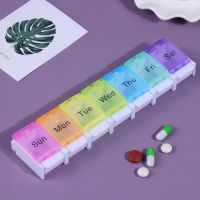 1PC Weekly 7 Days Tablet Pill Box Holder Medicine Storage Container Case Health Care Medicines Mini 7 Grids Pill Box Medicine  First Aid Storage