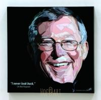 Sir Alex Ferguson #1 รูปภาพ​ติดผนัง อเล็กซ์ เฟอร์กูสัน pop art พร้อมกรอบและที่แขวน Manchester United ปีศาจแดง แมนยู ฟุตบอล​ กรอบรูป แต่งบ้าน ของขวัญ