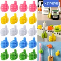【YY】Cable Clip Organizer Wall Hooks Silicone Thumb Self Adhesive Cord Holder Wire Hanger Storage Office Desk Car Kitchen Bathroom