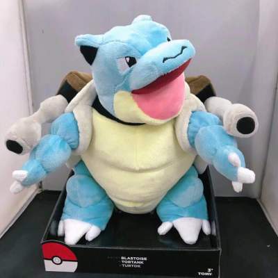 30ซม. Blastoise ตุ๊กตาผ้ากำมะหยี่โปเกมอน Boneka Mainan การ์ตูนแคนนอนเต่าของขวัญคริสต์มาสสำหรับเด็ก