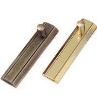 Brass Doors Slide Latch Lock Bolt Latch Barrel Home Gate Safety Hardware Screws Two Color 2.5 Inch Top Selling 2023