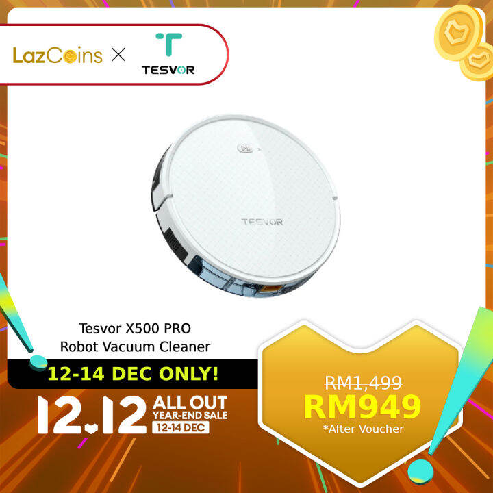 Tesvor X500 Pro Robot Vacuum Cleaner | Lazada