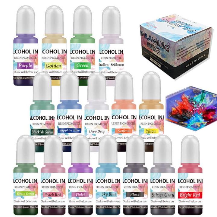 อีพ็อกซี่เรซิ่น-pigment-kit-art-ink-แอลกอฮอล์-liquid-colorant-dye-diffusion-pigment-ชุด-diy-อีพ็อกซี่เรซิ่นแม่พิมพ์เครื่องประดับทำอุปกรณ์