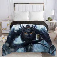 Duvet Cover with Zipper Comforter Blanket Quilt Cover 220x24090135150 3D Cartoon Bedding Bag Dream Animal owl