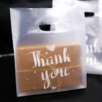 Thank You Plastic Gift Bag Cloth Storage Shopping Bag with Handle Party Wedding Plastic Candy Cake Wrapping Bags 20pcslot