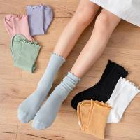 Lace stockings ladies tube socks white summer thin socks ins tide Japanese jk pile socks
