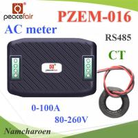 PZEM-016 AC ดิจิตอลมิเตอร์ 100A 80-260V โวลท์ แอมป์ วัตต์ พลังงานไฟฟ้า RS485 port Coil CT รุ่น PZEM-016-CT