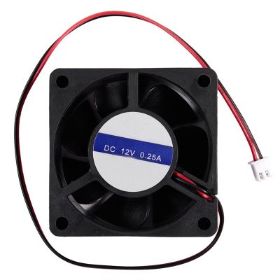 60mm x 25mm DC 12V 0.25A 2Pin Cooling Fan for Computer Case CPU Cooler
