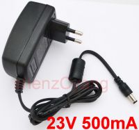 1PCS 23V 500mA AC 100V-240V อะแดปเตอร์แปลง DC 23V 0.5A 500mA แหล่งจ่ายไฟปลั๊ก EU 5.5 มม.x 2.1 มม.-2.5 มม.-Denq