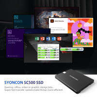 SYONCON 2.5 "SATA SSD ฮาร์ดดิสก์2ไตรโลไบต์1ไตรโลไบต์512กิกะไบต์256กิกะไบต์ SSD SATA 3 6กิกะไบต์วินาที TLC 3D NAND แฟลชภายใน Solid State Drive สำหรับ PC Laptophot