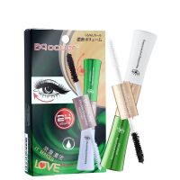 มาสคาร่าเขียวตัวใหม่ (2หัว) Bq Cover Double Extension Mascara ODBO ฉลากไทย มาสคาร่า ขนตายาว ขนตางอน กันน้ำ