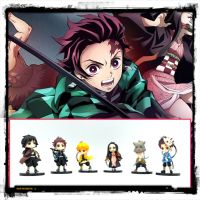 พร้อมส่ง ฟิกเกอร์การ์ตูน Demon Slayer Kimetsu No Yaiba ดาบพิฆาตอสูร พร้อมพวงกุญแจสำหรับห้อยกระเป๋า มีฐานตั้งสำหรับตั้งโชว์ โมเดล ฟิกเกอร์การ์ตูน