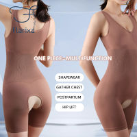 【cw】Flarixa Butt Lifter Body Shaper Belly Boxer Womens Corset Bodysuit Seamless Slimming Abdomen Pants Womens Binders and Shapers