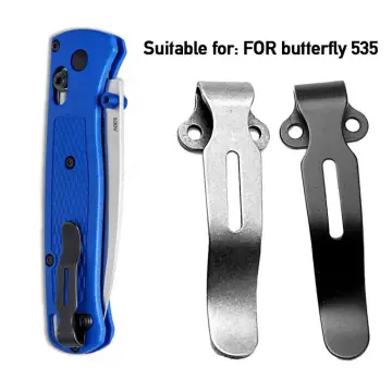 Butterfly Bugout 535 Folding Knife Titanium Alloy Handle Screws Set Parts  Refit
